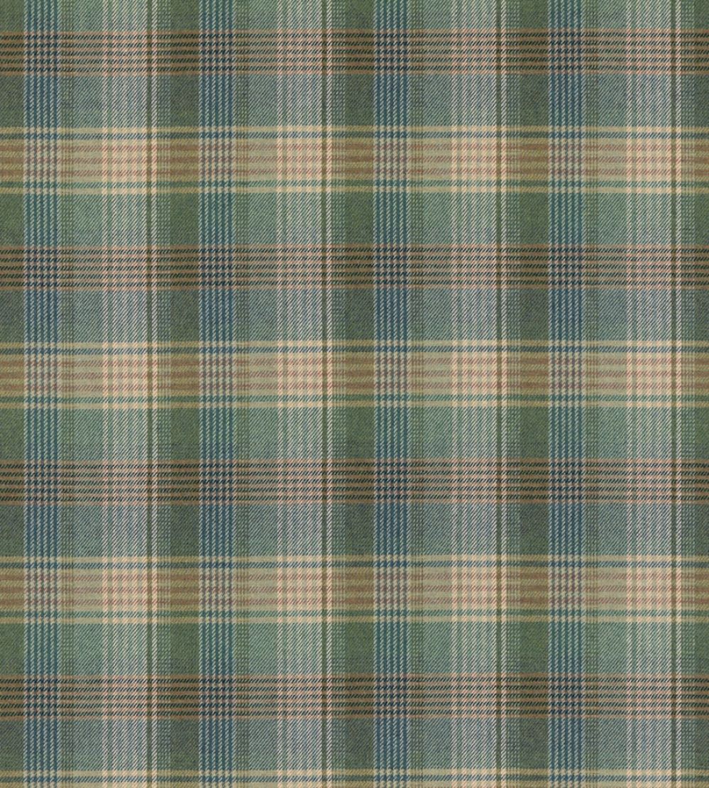 Braemar Fabric by Mulberry Home Teal