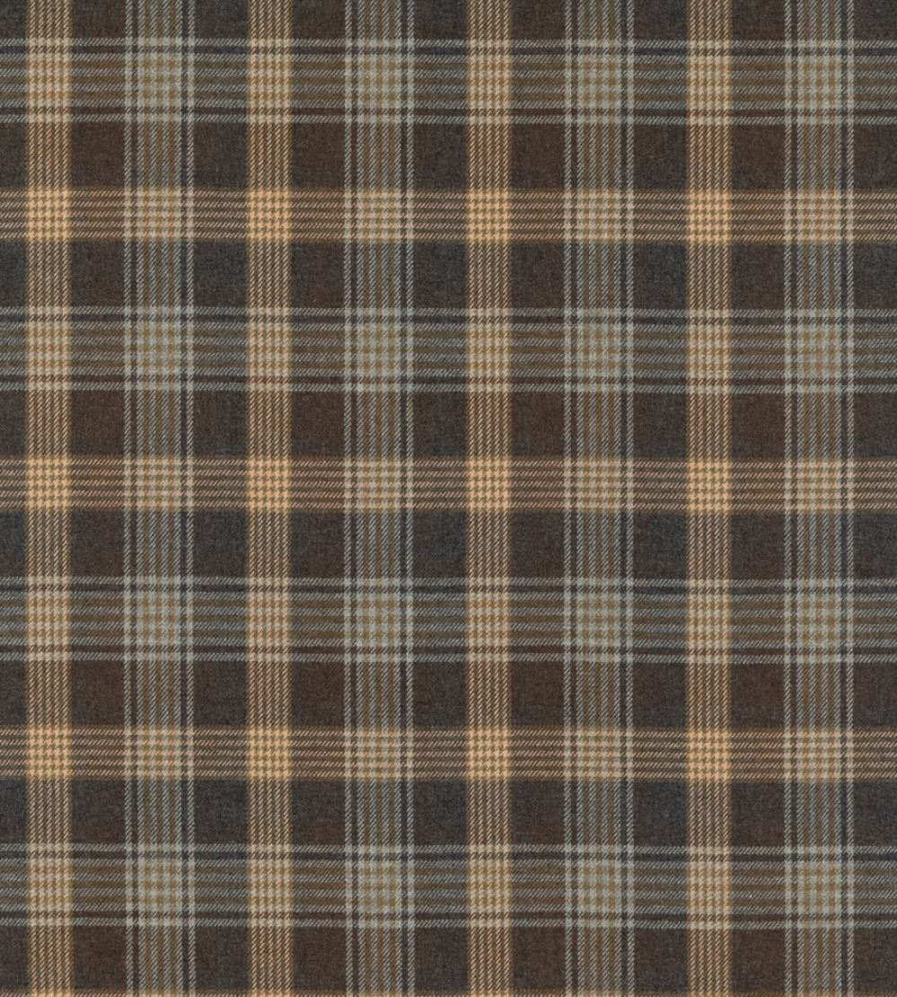 Braemar Fabric by Mulberry Home Woodsmoke