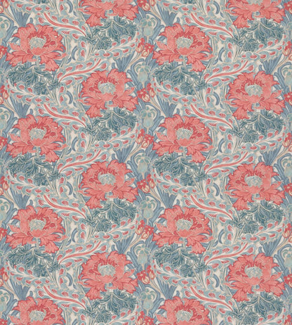 Brantwood Cotton Fabric by GP & J Baker Teal