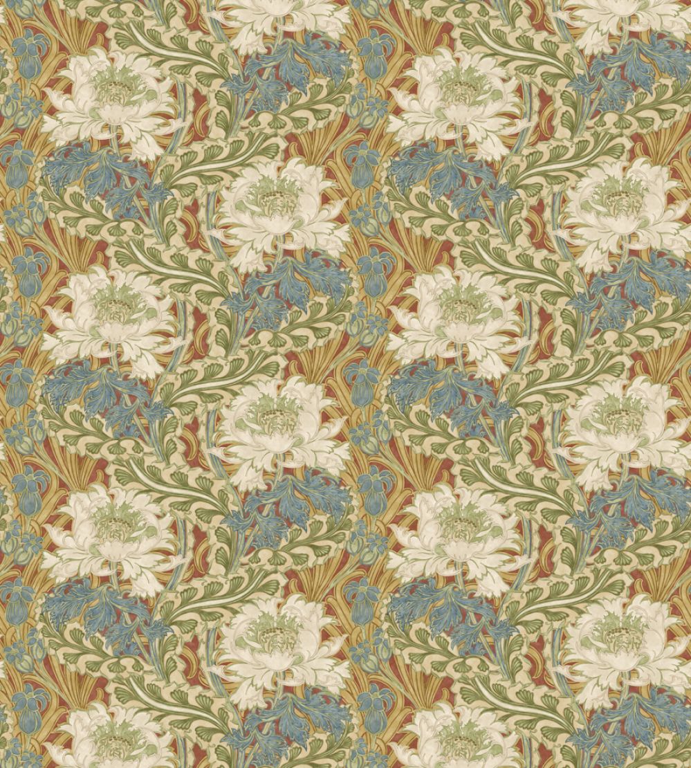 Brantwood Wallpaper by GP & J Baker Red/Green