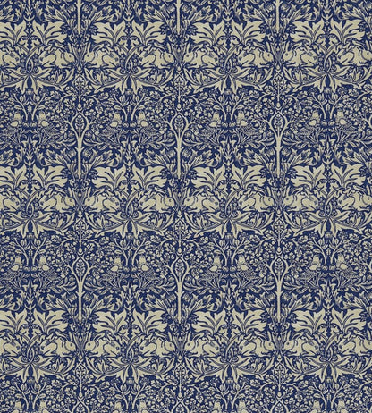Brer Rabbit Fabric by Morris & Co Indigo/Vellum