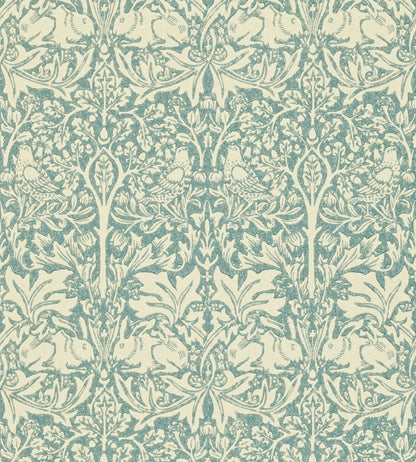 Brer Rabbit Wallpaper by Morris & Co Slate/Vellum