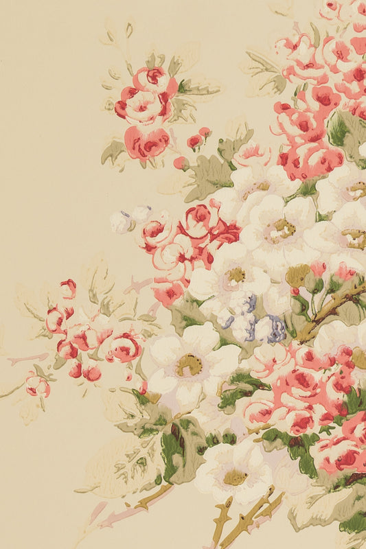 Briar Rose Wallpaper by Jean Monro in Cream