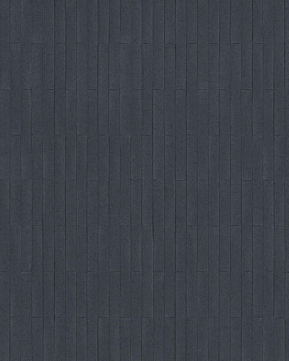 Brick contract wallcovering by Coordonné in True Blue, flat pattern view