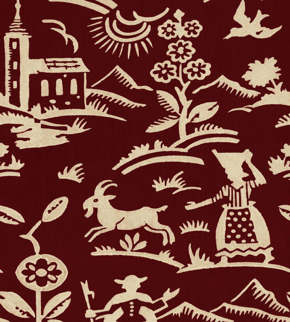 Brixen Wallpaper by MINDTHEGAP Maroon