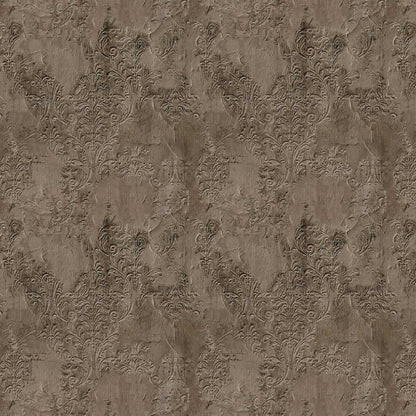 Brocade mural by Coordonné in Broken Wall, flat pattern view