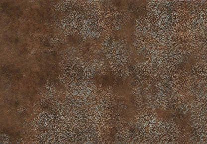 Brocade mural by Coordonné in Copper, flat pattern view