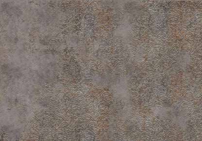 Brocade mural by Coordonné in Silver, flat pattern view