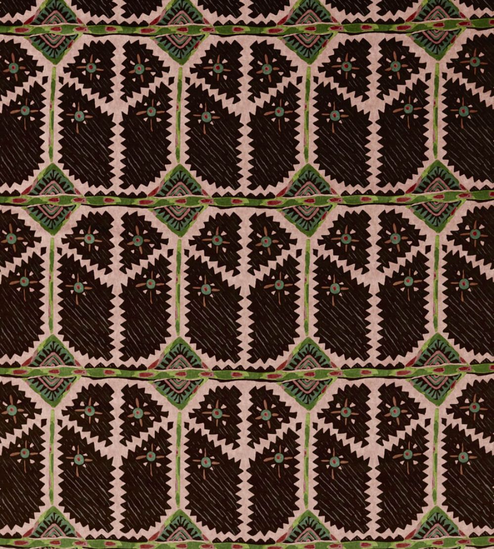 Brocha Fabric by Harlequin Blush/Charcoal