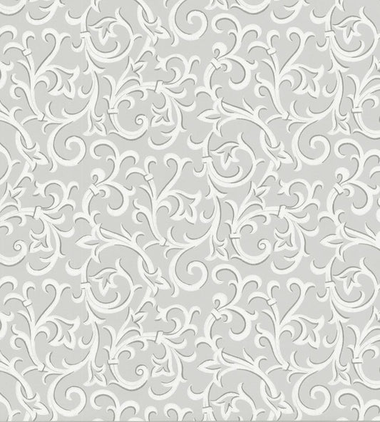 Brodsworth Wallpaper by 1838 Wallcoverings Grey
