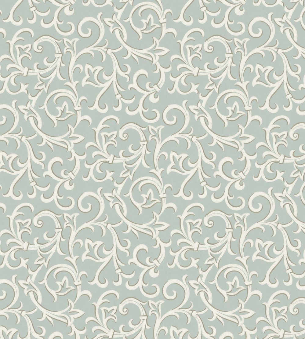 Brodsworth Wallpaper by 1838 Wallcoverings Seafoam Green