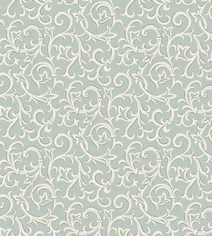 Brodsworth Wallpaper by 1838 Wallcoverings Seafoam Green