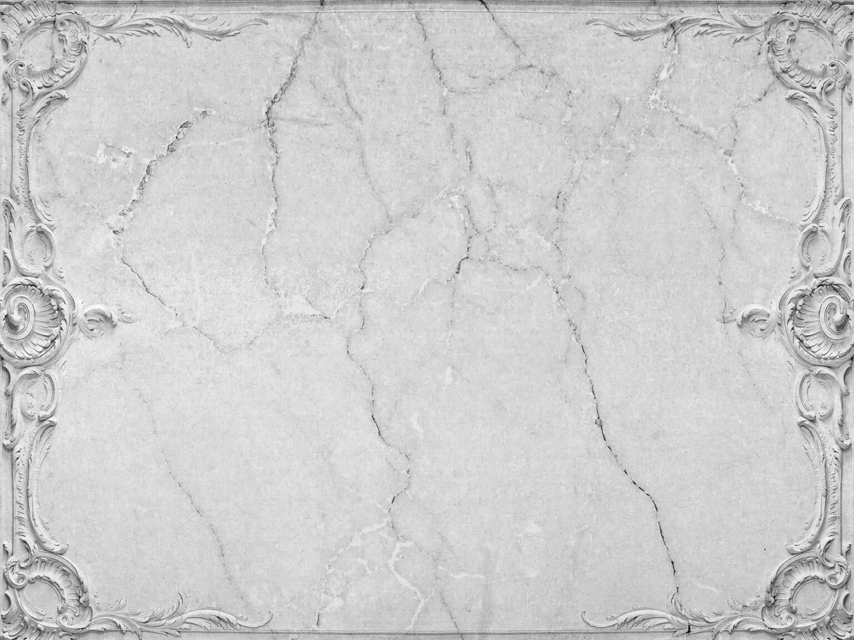 Broken mural by Coordonné in Ceiling Grey, flat pattern view