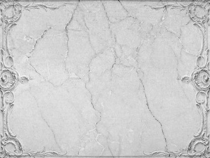 Broken mural by Coordonné in Ceiling Grey, flat pattern view