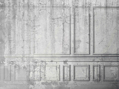 Broken mural by Coordonné in Wall Grey, flat pattern view