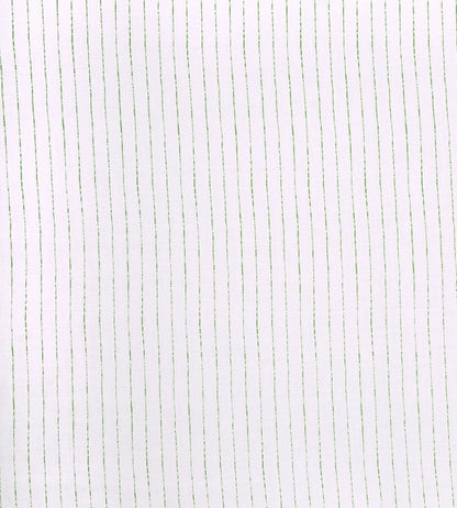 Broken Stripe Fabric by Christopher Farr Cloth Green