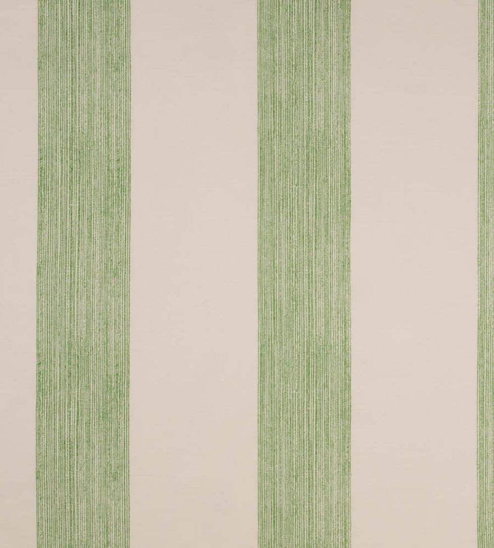 Brome Stripe Fabric by Christopher Farr Cloth Green