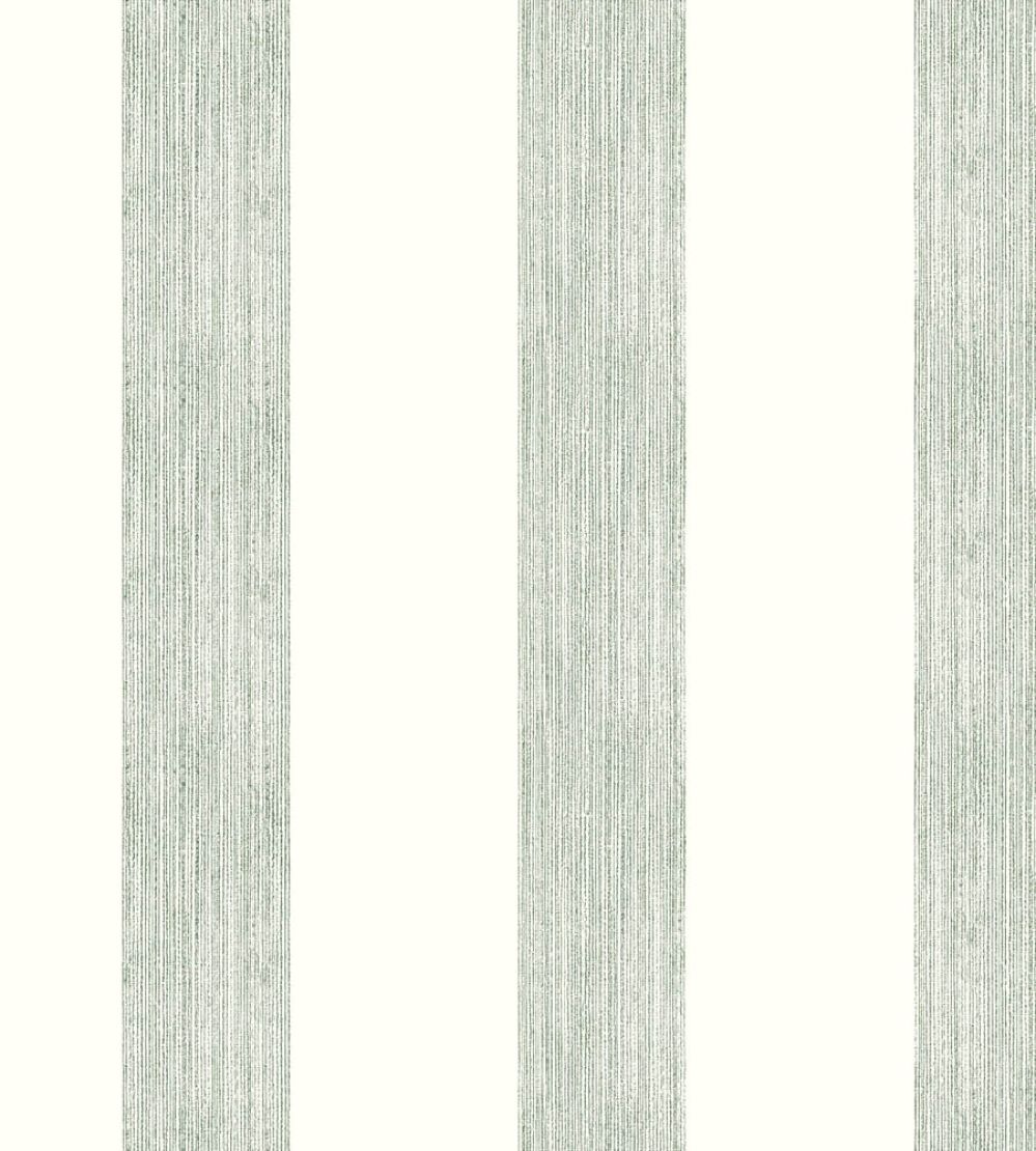 Brome Stripe Wallpaper by Christopher Farr Cloth Moss