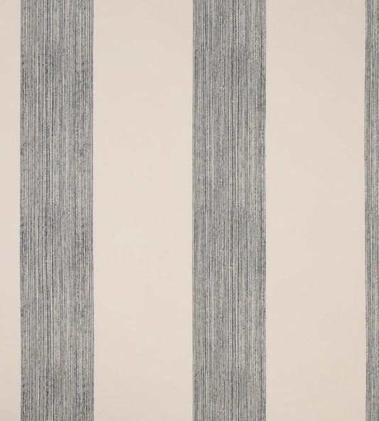 Brome Stripe Fabric by Christopher Farr Cloth Navy