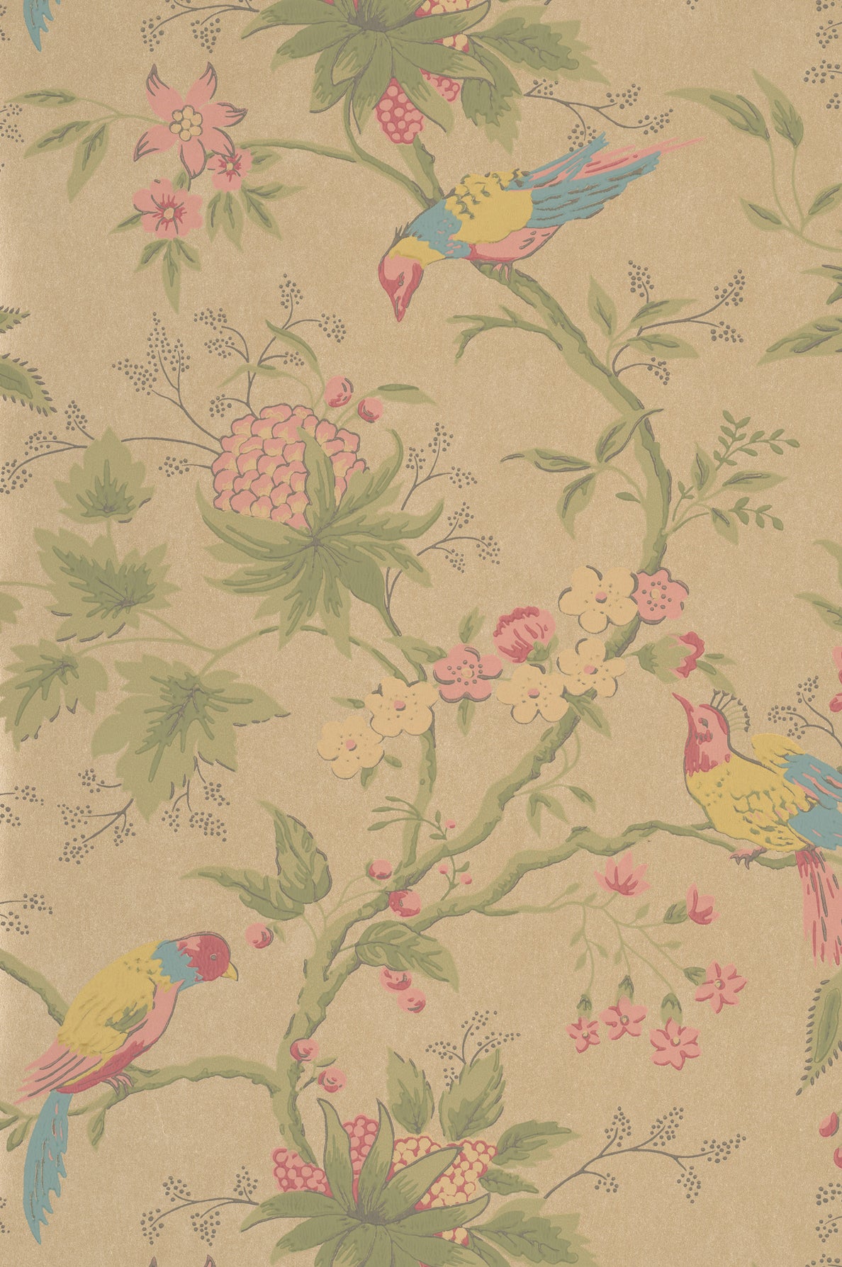 Brooke House wallpaper by Little Greene in Parchment