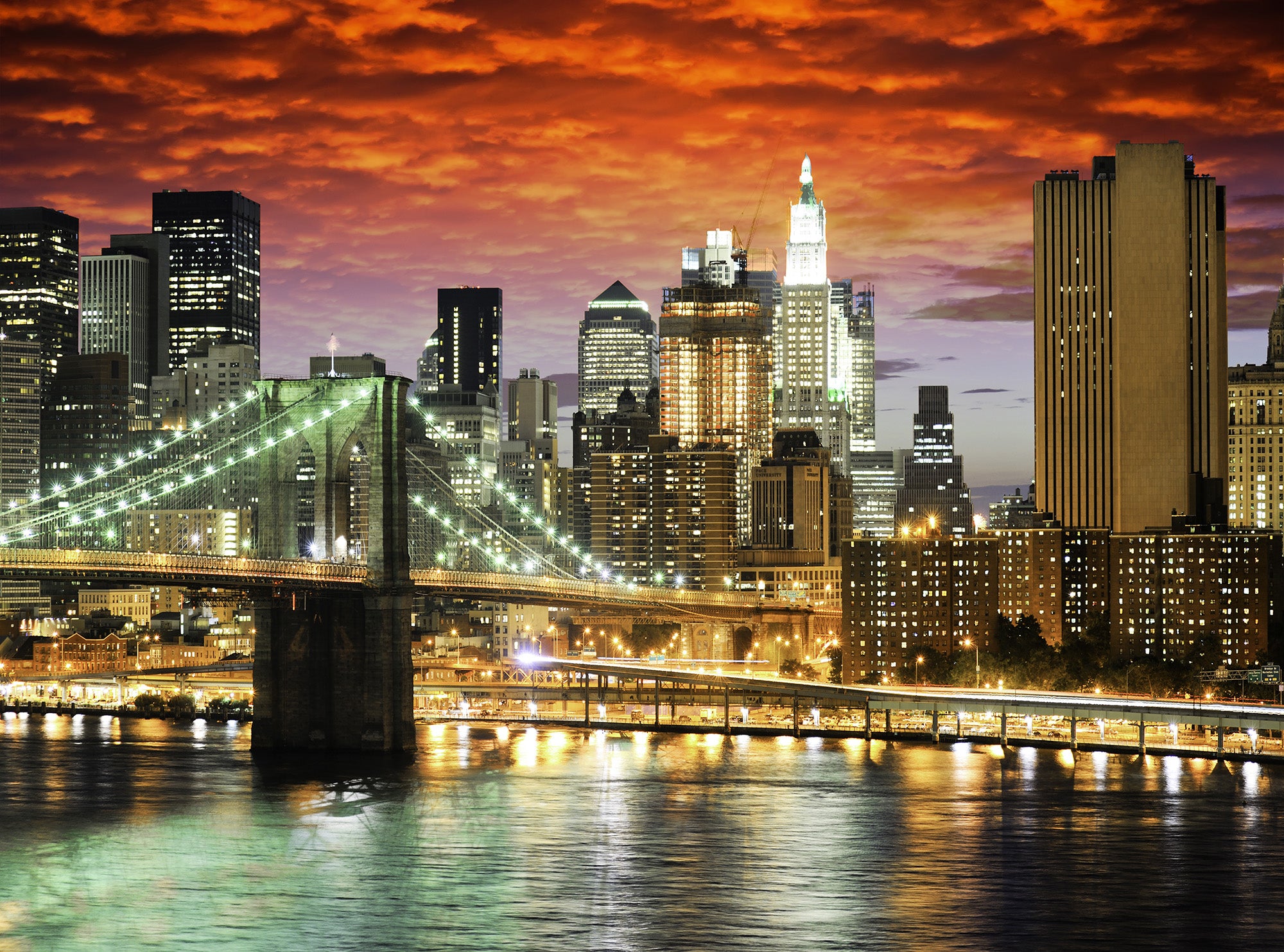 Brooklyn Bridge Mural by Rebel Walls | The ReBorn House