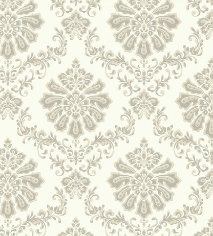 Broughton Wallpaper by 1838 Wallcoverings Grey