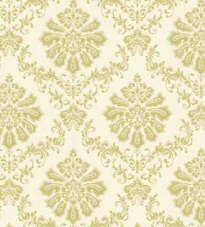 Broughton Wallpaper by 1838 Wallcoverings Lime Green
