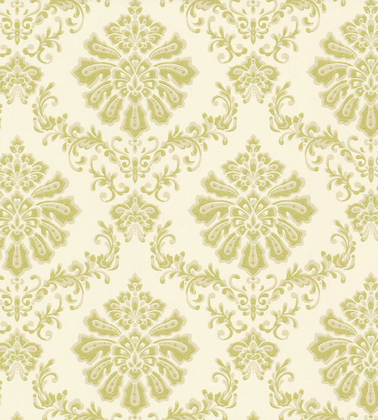 Broughton Wallpaper by 1838 Wallcoverings Lime Green
