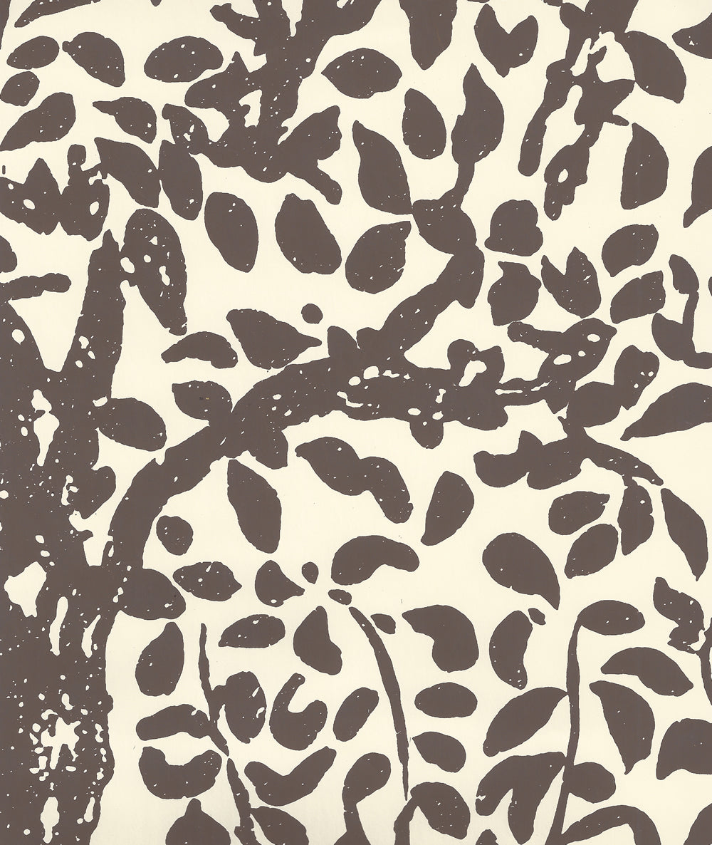 Arbre de Matisse Brown on Off White wallpaper by China Seas