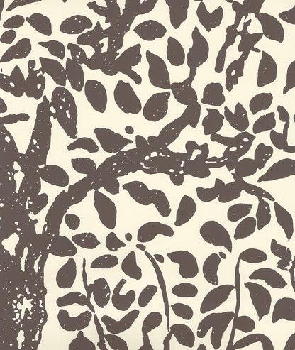 Arbre de Matisse Brown on Off White wallpaper by China Seas