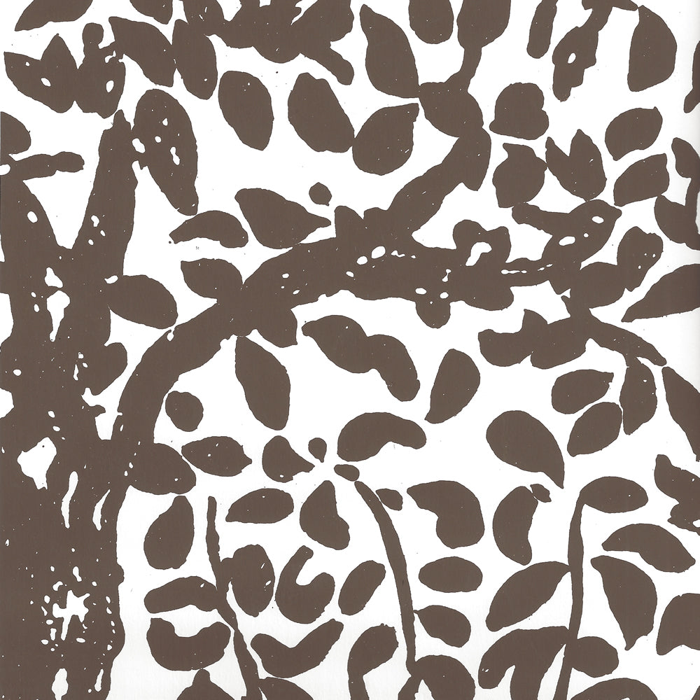 Arbre de Matisse Brown on White wallpaper by China Seas