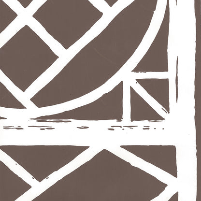 Trellis Background Brown on White Paper wallpaper by China Seas
