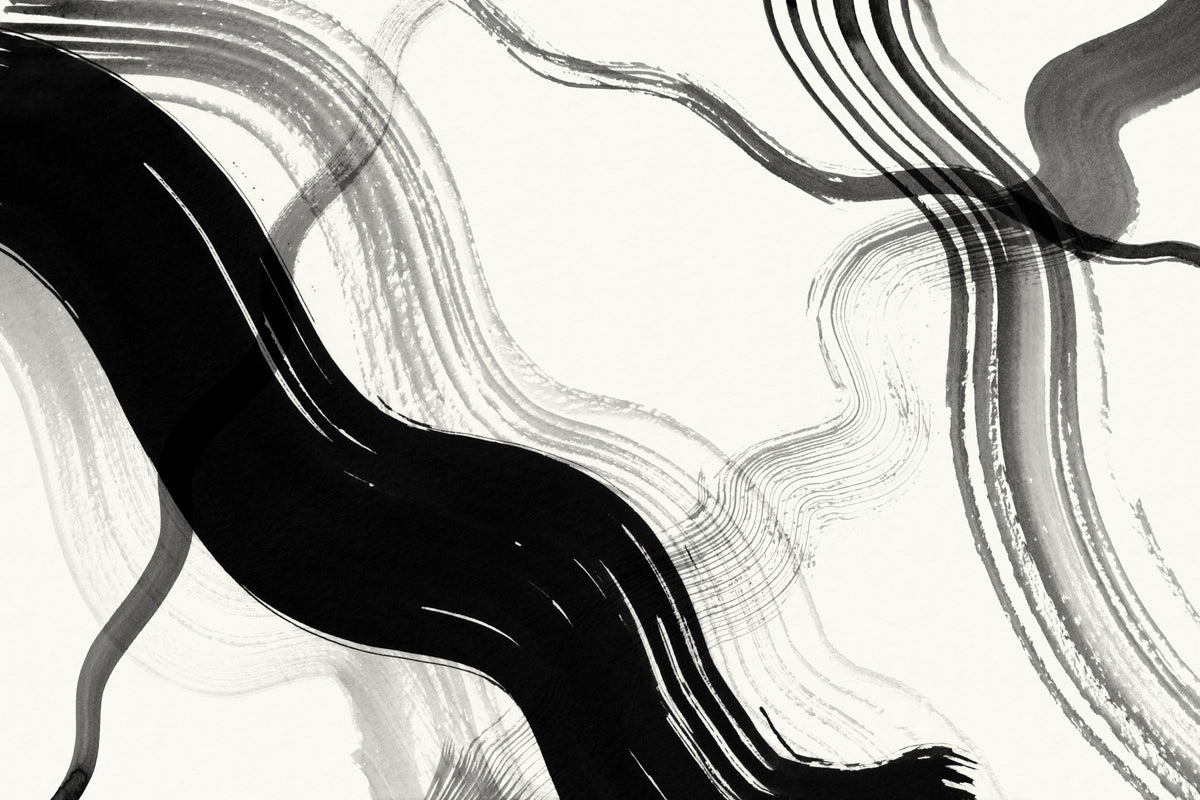 Brush Monochrome mural by Hovia