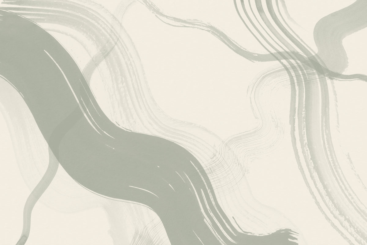 Brush Sage Green mural by Hovia