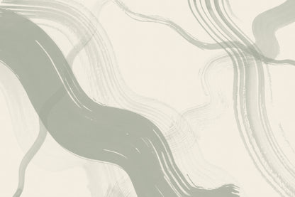 Brush Sage Green mural by Hovia