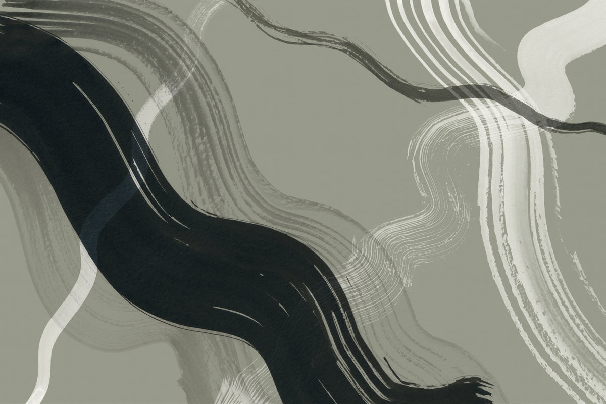 Brush Dark Green mural by Hovia
