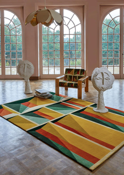 Brutalist Rug by Pierre Frey shown in a room setting (view 1)