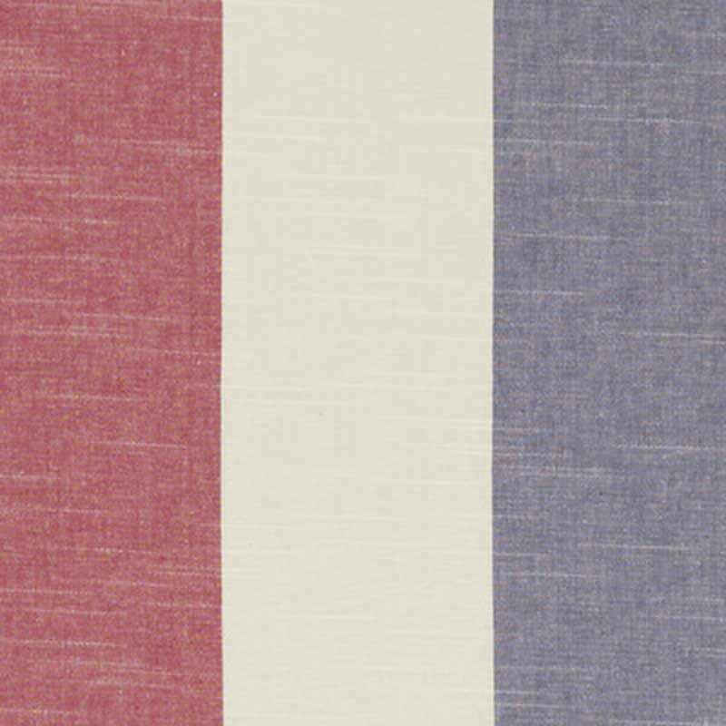 Buckton Denim/Red fabric by Clarke & Clarke
