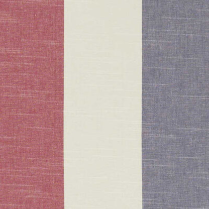 Buckton Denim/Red fabric by Clarke & Clarke