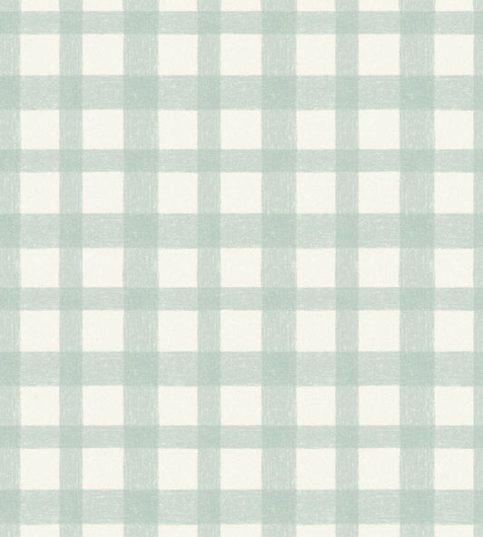 Buffalo Plaid Wallpaper by Woodchip & Magnolia Eau De Nil