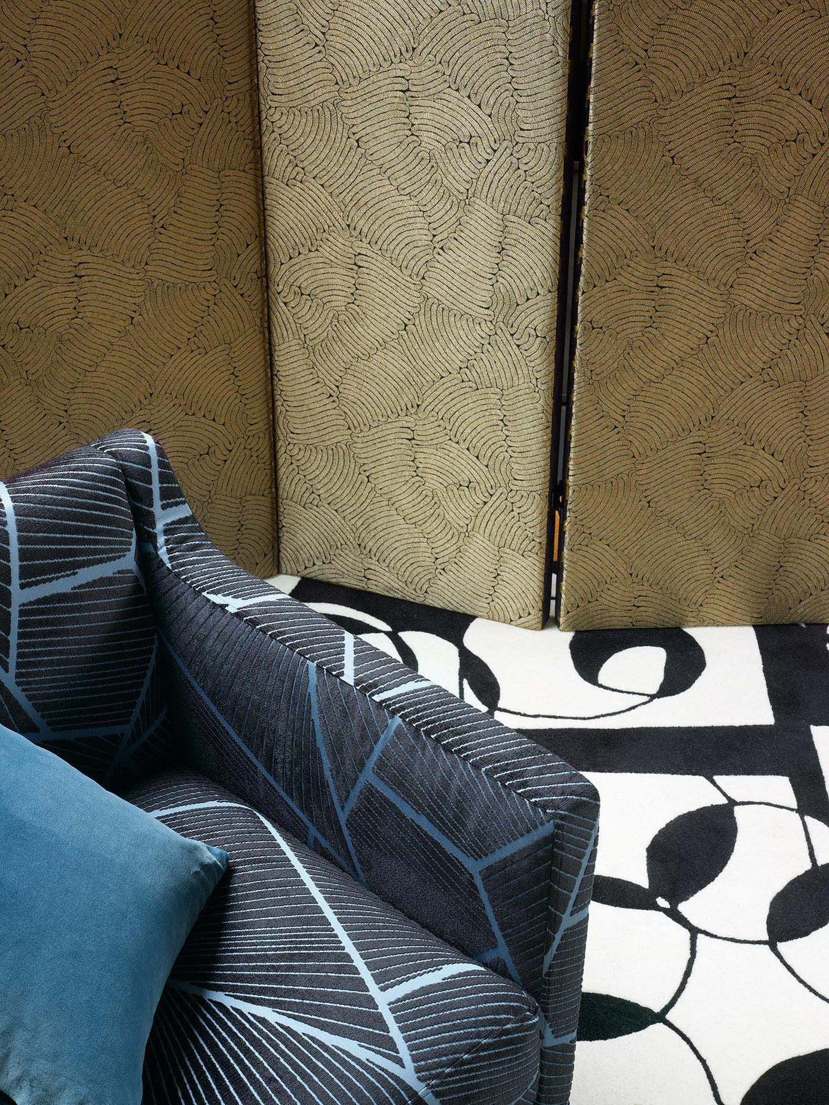 Bulles Rug by Pierre Frey shown in a room setting (view 2)