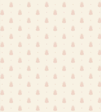 Bumble Bee Wallpaper by Farrow & Ball Pointing / Pink Ground