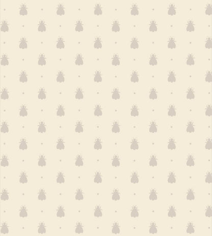 Bumble Bee Wallpaper by Farrow & Ball White Tie / Stirabout