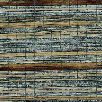 Bungalow Bark Grasscloth Wallpaper by Phillip Jeffries in Cerulean Drift (PJ 32005)