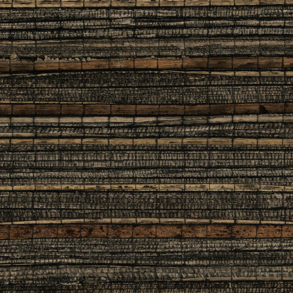 Bungalow Bark Grasscloth Wallpaper by Phillip Jeffries in Raven Wood (PJ 32000)