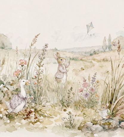 Bunnies Mural by Coordonne Natural