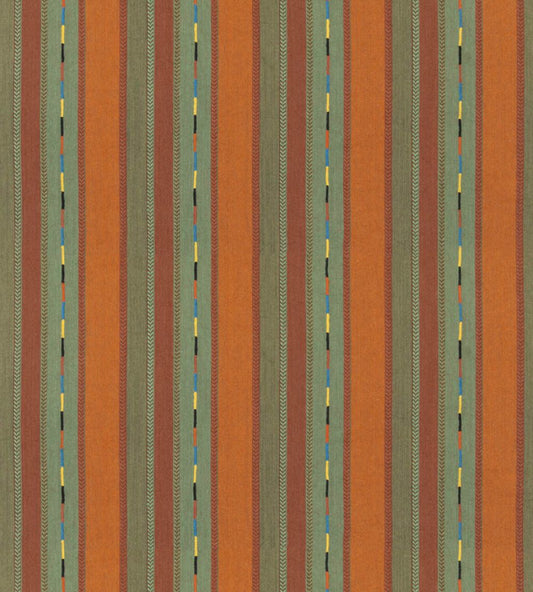 Bunty Fabric by GP & J Baker Orange/Green