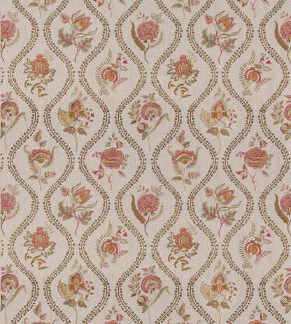 Burford Embroidery Fabric by GP & J Baker Red/Bronze