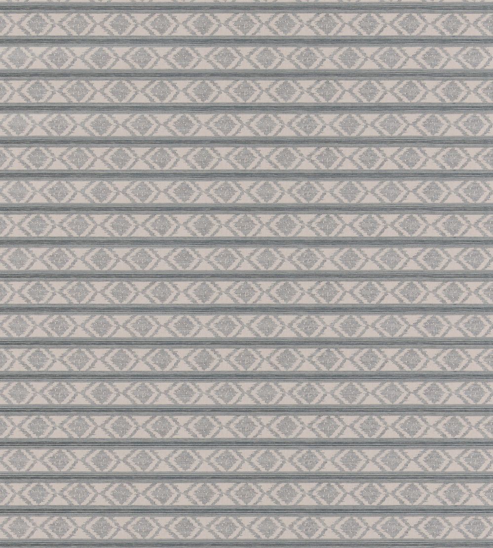 Burford Stripe Fabric by GP & J Baker Blue