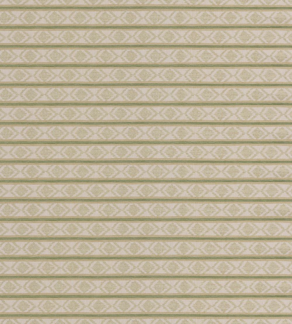 Burford Stripe Fabric by GP & J Baker Green